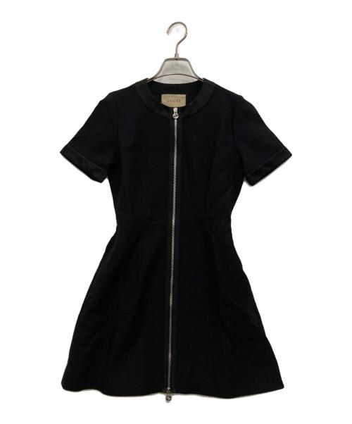 GUCCI（グッチ）GUCCI (グッチ) 半袖ワンピース ブラック サイズ:36の古着・服飾アイテム