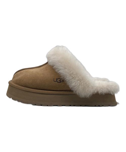 UGG（アグ）UGG (アグ) DISQUETTE Slipper ブラウン サイズ:24の古着・服飾アイテム