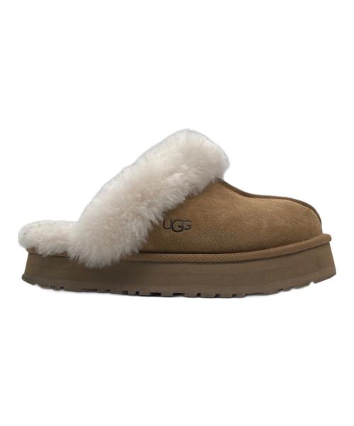 UGG（アグ）UGG (アグ) DISQUETTE Slipper ブラウン サイズ:24の古着・服飾アイテム