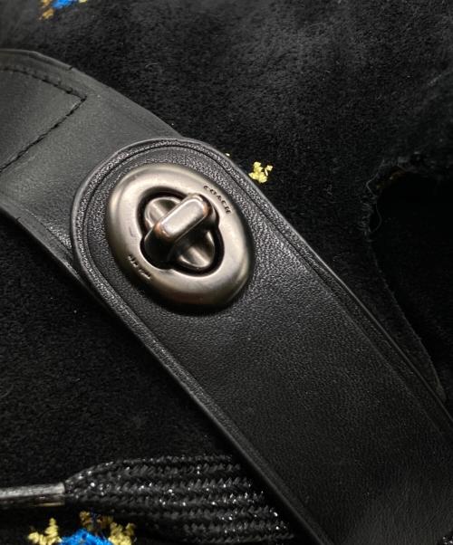 COACH（コーチ）COACH (コーチ) ムートンブーツ ブラック サイズ:24.5の古着・服飾アイテム
