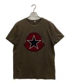 MONCLERモンクレール）の古着「ワッペンTシャツ」｜カーキ