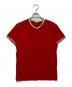 MONCLER（モンクレール）の古着「VネックTシャツ」｜レッド