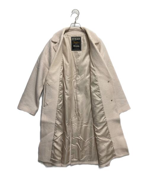 journal standard L'essage（ジャーナルスタンダード レサージュ）journal standard L'essage (ジャーナルスタンダード レサージュ) ピュアウールブークレコート ベージュ サイズ:１の古着・服飾アイテム