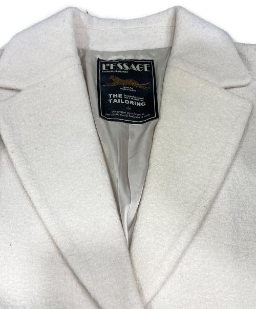 journal standard L'essage（ジャーナルスタンダード レサージュ）journal standard L'essage (ジャーナルスタンダード レサージュ) ピュアウールブークレコート ベージュ サイズ:１の古着・服飾アイテム