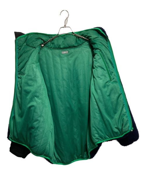 kolor/BEACON（カラービーコン）kolor/BEACON (カラービーコン) オーバーサイズドッキングボアブルゾン ネイビー×グリーン サイズ:2の古着・服飾アイテム