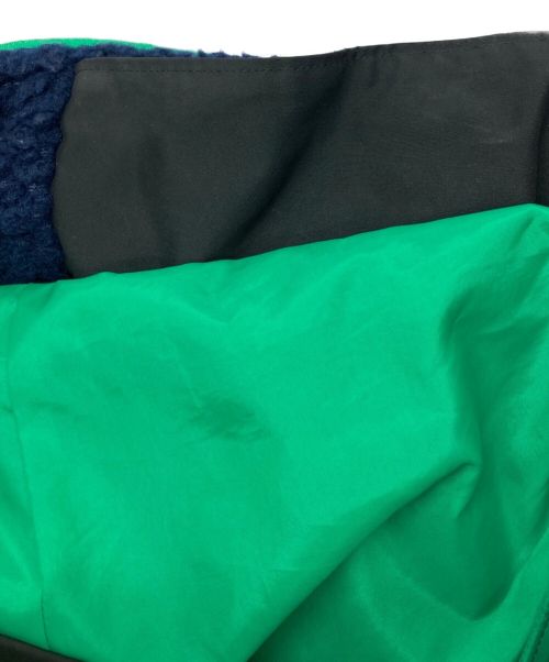 kolor/BEACON（カラービーコン）kolor/BEACON (カラービーコン) オーバーサイズドッキングボアブルゾン ネイビー×グリーン サイズ:2の古着・服飾アイテム