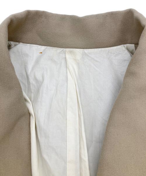 08sircus（ゼロエイトサーカス）08sircus (ゼロエイトサーカス) ダブルクロスメルトンコート ベージュ サイズ:-の古着・服飾アイテム