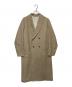 08sircus（ゼロエイトサーカス）の古着「ダブルクロスメルトンコート」｜ベージュ