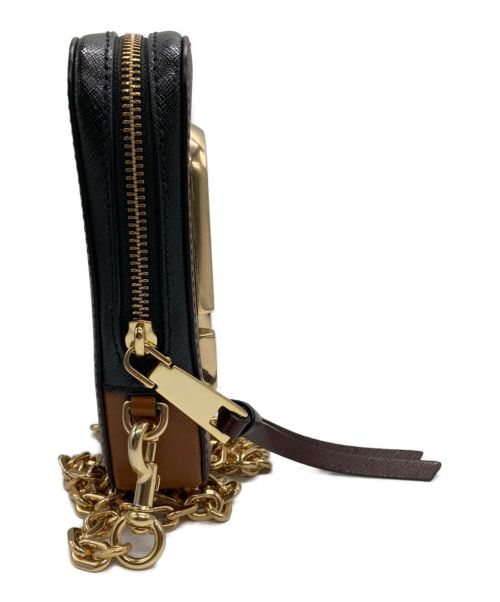 MARC JACOBS（マークジェイコブス）MARC JACOBS (マーク ジェイコブス) ホットショット チェーンショルダーバッグ ブラウンの古着・服飾アイテム