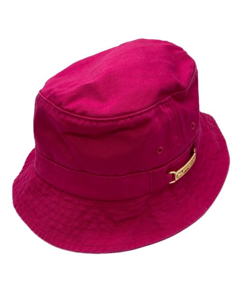 SUPREME（シュプリーム）SUPREME (シュプリーム) NAME PLATEバケットハット ショッキングピンク サイズ:SMALL　MEDIUMの古着・服飾アイテム