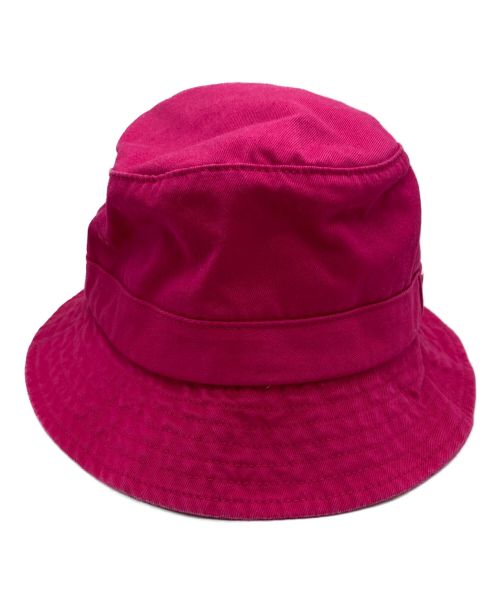 SUPREME（シュプリーム）SUPREME (シュプリーム) NAME PLATEバケットハット ショッキングピンク サイズ:SMALL　MEDIUMの古着・服飾アイテム