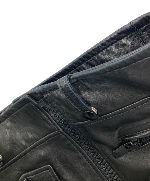 Saint Laurent Paris（サンローランパリ）Saint Laurent Paris (サンローランパリ) ラムレザーライダースジャケット ブラック サイズ:F36の古着・服飾アイテム