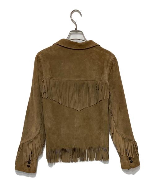 Saint Laurent Paris（サンローランパリ）Saint Laurent Paris (サンローランパリ) スウェードフリンジジャケット ブラウン サイズ:F36の古着・服飾アイテム