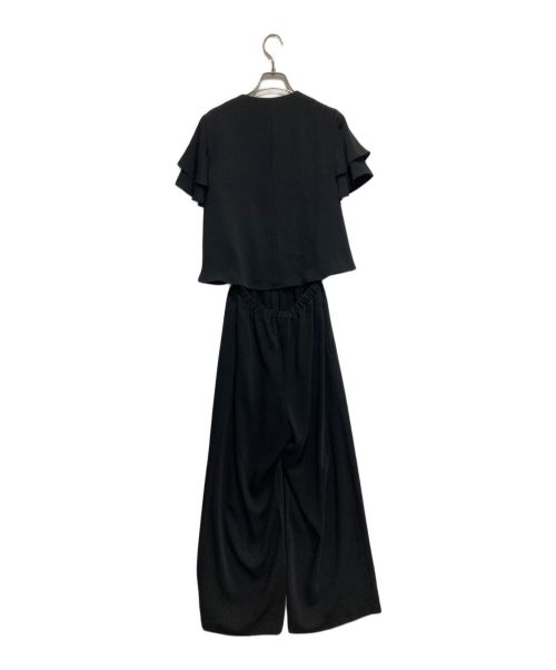 allureville（アルアバイル）allureville (アルアバイル) レイヤースリーブオールインワン ブラック サイズ:1の古着・服飾アイテム