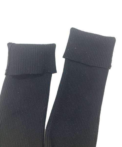 FRAY ID（フレイ アイディー）FRAY ID (フレイ アイディー) ツイストカラーコンビオフショルニット ブラック サイズ:ONE SIZEの古着・服飾アイテム