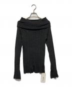 FRAY IDフレイ アイディー）の古着「オフショルリブニット」｜グレー