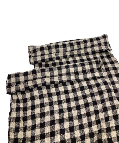 ARMEN（アーメン）ARMEN (アーメン) リネンオーバーオール ベージュ×グレー サイズ:-の古着・服飾アイテム