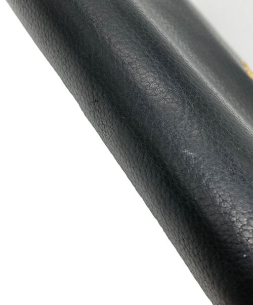 PRADA（プラダ）PRADA (プラダ) レザーラウンドウォレット ブラックの古着・服飾アイテム