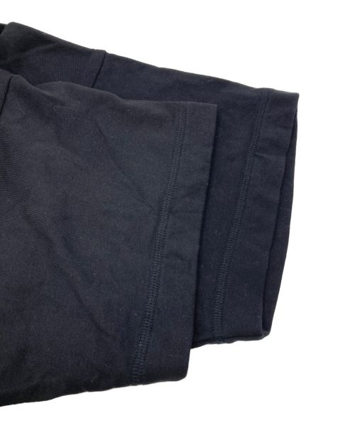 Ujoh（ウジョー）Ujoh (ウジョー) ドローコードヘムクロップドTシャツ ブラック サイズ:2の古着・服飾アイテム