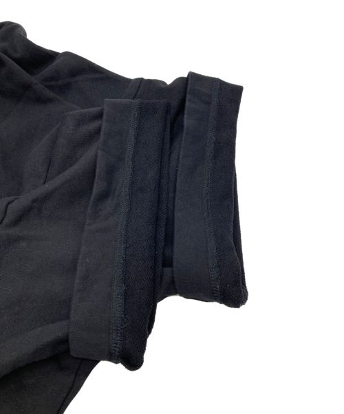 Ujoh（ウジョー）Ujoh (ウジョー) ドローコードヘムクロップドTシャツ ブラック サイズ:2の古着・服飾アイテム