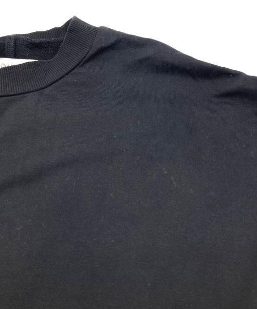 Ujoh（ウジョー）Ujoh (ウジョー) ドローコードヘムクロップドTシャツ ブラック サイズ:2の古着・服飾アイテム