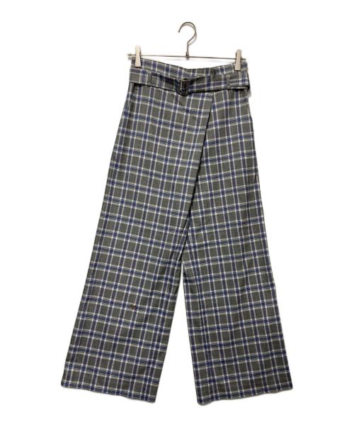 PLST（プラステ）PLST (プラステ) チェックセットアップ グレー サイズ:ジャケット：S パンツ：Mの古着・服飾アイテム