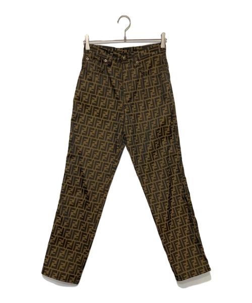 FENDI JEANS（フェンディ ジーンズ）FENDI JEANS (フェンディ ジーンズ) オールドズッカ柄パンツ ブラウン サイズ:29インチの古着・服飾アイテム