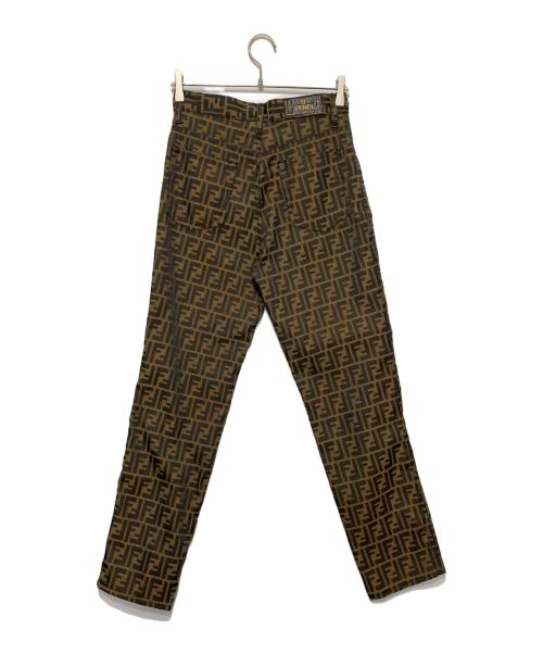 FENDI JEANS（フェンディ ジーンズ）FENDI JEANS (フェンディ ジーンズ) オールドズッカ柄パンツ ブラウン サイズ:29インチの古着・服飾アイテム