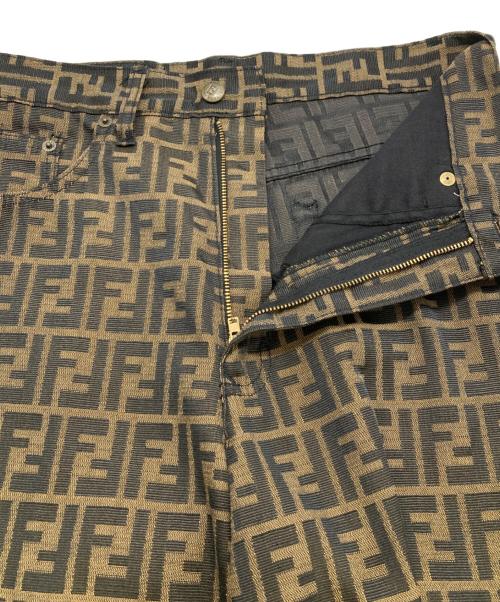 FENDI JEANS（フェンディ ジーンズ）FENDI JEANS (フェンディ ジーンズ) オールドズッカ柄パンツ ブラウン サイズ:29インチの古着・服飾アイテム