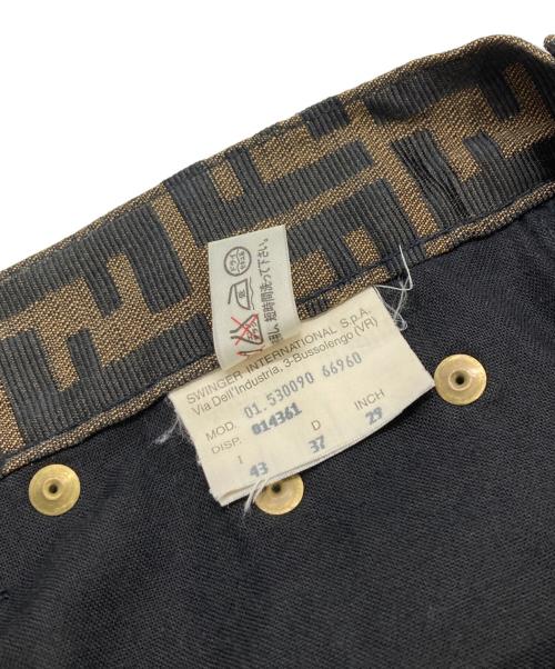FENDI JEANS（フェンディ ジーンズ）FENDI JEANS (フェンディ ジーンズ) オールドズッカ柄パンツ ブラウン サイズ:29インチの古着・服飾アイテム