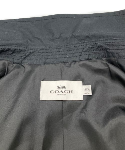 COACH（コーチ）COACH (コーチ) トレンチコート ブラック サイズ:Sの古着・服飾アイテム