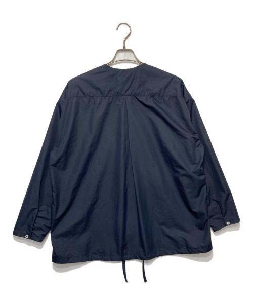 eN ROUTE（アンルート）eN ROUTE (アンルート) タフタノーカラーヘムコードジャケット ネイビー サイズ:3の古着・服飾アイテム