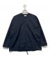 eN ROUTE（アンルート）の古着「タフタノーカラーヘムコードジャケット」｜ネイビー