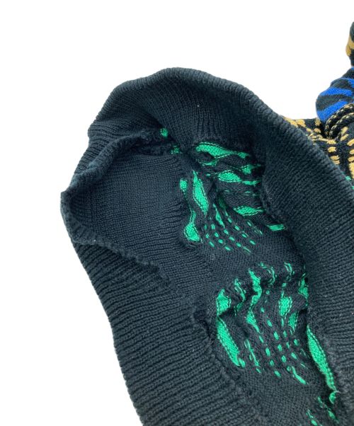Coogi（クージー）Coogi (クージー) 3Dコットンニット ブラック サイズ:Lの古着・服飾アイテム