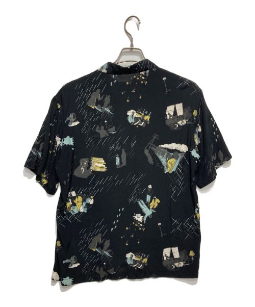 Porter Classic（ポータークラシック）Porter Classic (ポータークラシック) レーヨンアロハシャツ ブラック サイズ:Lの古着・服飾アイテム