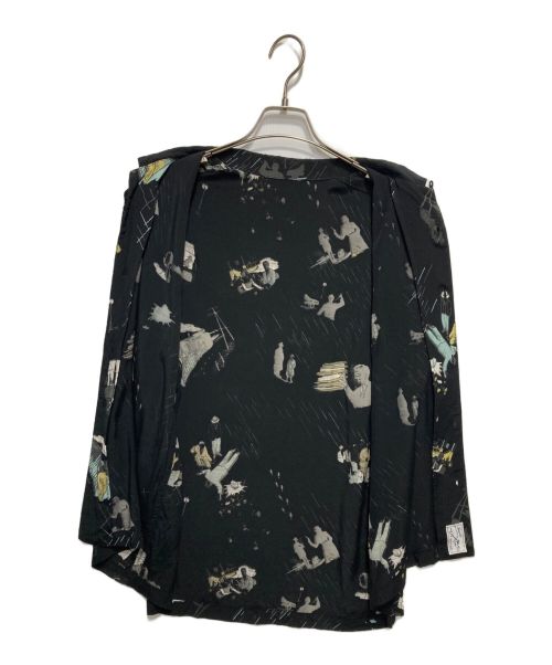 Porter Classic（ポータークラシック）Porter Classic (ポータークラシック) レーヨンアロハシャツ ブラック サイズ:Lの古着・服飾アイテム