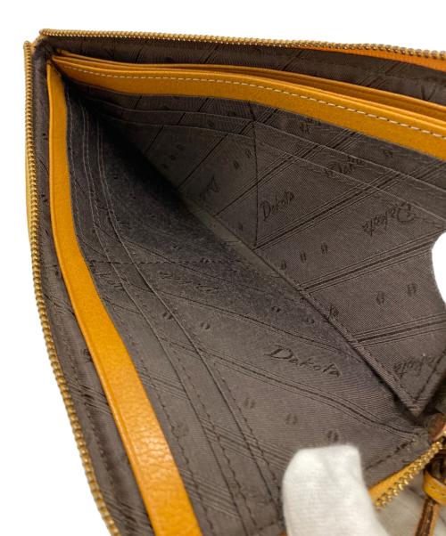 DAKOTA（ダコタ）DAKOTA (ダコタ) L字ジップ長財布 イエローの古着・服飾アイテム