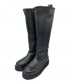 Caminandoカミナンド）の古着「レザーロングブーツ」｜ブラック