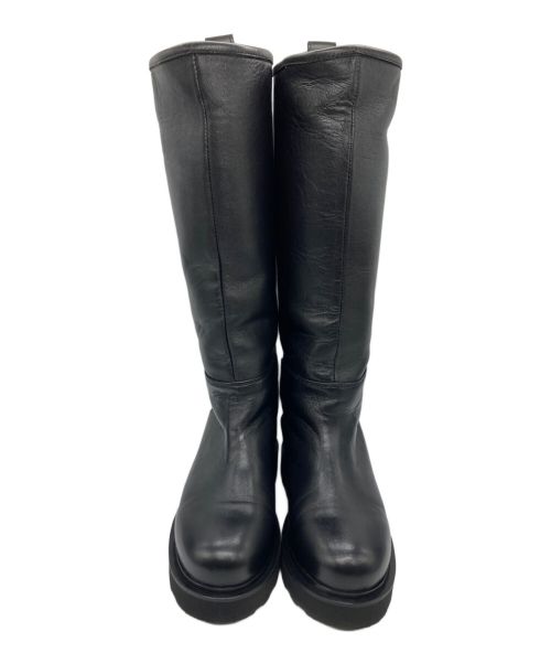 Caminando（カミナンド）Caminando (カミナンド) レザーロングブーツ ブラック サイズ:5の古着・服飾アイテム