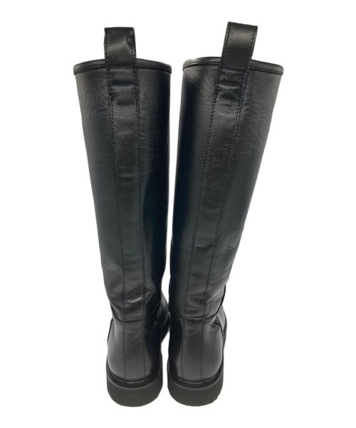 Caminando（カミナンド）Caminando (カミナンド) レザーロングブーツ ブラック サイズ:5の古着・服飾アイテム