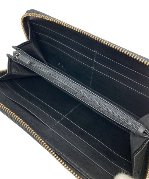 GUCCI（グッチ）GUCCI (グッチ) グッチシマラウンドファスナー長財布 ブラックの古着・服飾アイテム