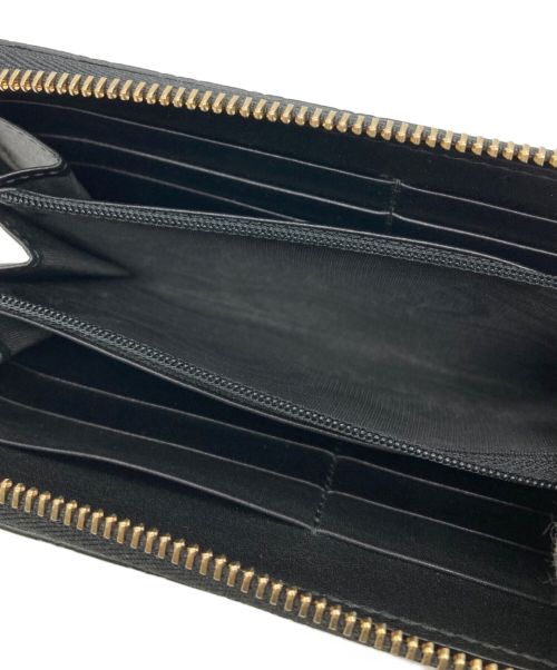 GUCCI（グッチ）GUCCI (グッチ) グッチシマラウンドファスナー長財布 ブラックの古着・服飾アイテム