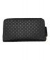 GUCCI (グッチ) グッチシマラウンドファスナー長財布 ブラック：20000円