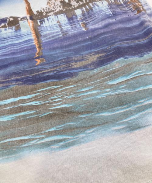 rockmare（不明）rockmare (不明) プリントTシャツ ブルー サイズ:Ｌの古着・服飾アイテム