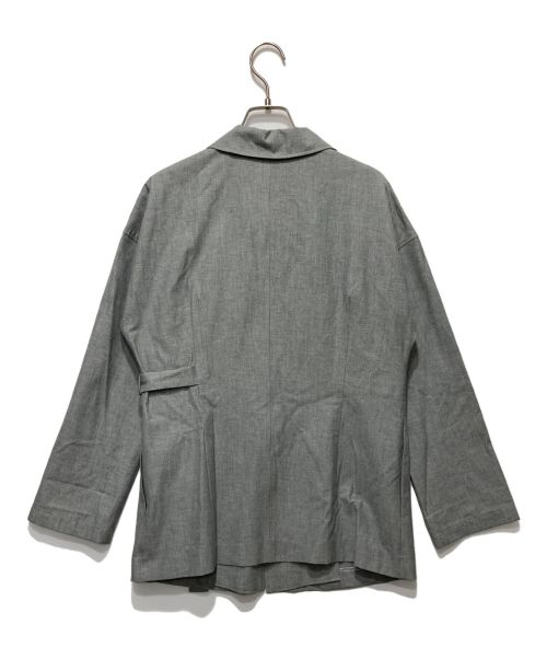 allureville（アルアバイル）allureville (アルアバイル) リネンストレッチサイドノットジャケット グレー サイズ:1の古着・服飾アイテム