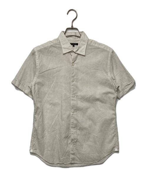 MACKINTOSH LONDON（マッキントッシュ ロンドン）MACKINTOSH LONDON (マッキントッシュ ロンドン) 総柄半袖コットンリネンシャツ グレー サイズ:Ｍの古着・服飾アイテム