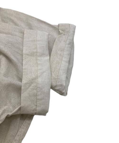 MACKINTOSH LONDON（マッキントッシュ ロンドン）MACKINTOSH LONDON (マッキントッシュ ロンドン) 総柄半袖コットンリネンシャツ グレー サイズ:Ｍの古着・服飾アイテム