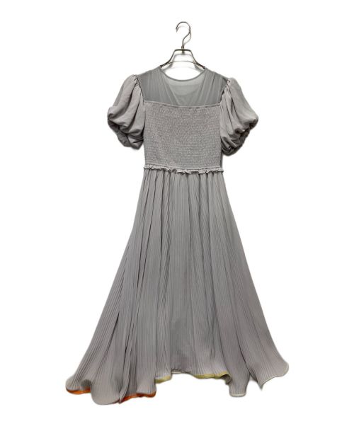 furfur（ファーファー）furfur (ファーファー) トリミングヘムシアードレス グレー サイズ:Fの古着・服飾アイテム