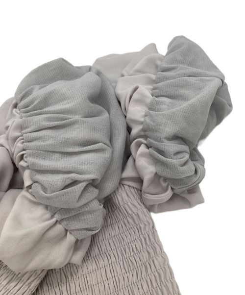 furfur（ファーファー）furfur (ファーファー) トリミングヘムシアードレス グレー サイズ:Fの古着・服飾アイテム