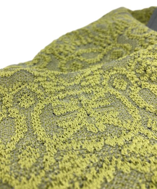 taupe（トープ）taupe (トープ) ジャガードカーディガン ライトグリーン サイズ:01の古着・服飾アイテム